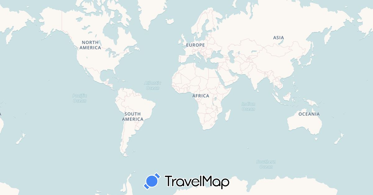 TravelMap itinerary: driving, boat in Angola, Bermuda, Brazil, Bahamas, Côte d'Ivoire, Djibouti, Dominican Republic, Egypt, Spain, France, Guinea, Greece, Indonesia, Jamaica, Sri Lanka, Madagascar, Maldives, Mozambique, Namibia, Oman, Portugal, Seychelles, Senegal, Tunisia, Turkey, South Africa (Africa, Asia, Europe, North America, South America)